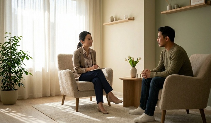 温馨的个人心理咨询室